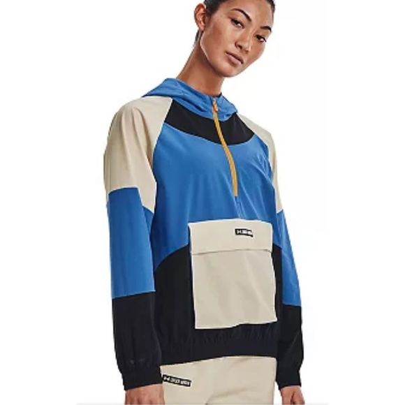 Women Under Armor Colorblock Anorak Jacket Size Small - Picture 1 of 2